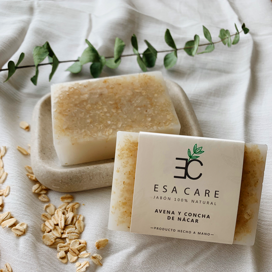 Jabón de avena y concha de nácar (120gr)