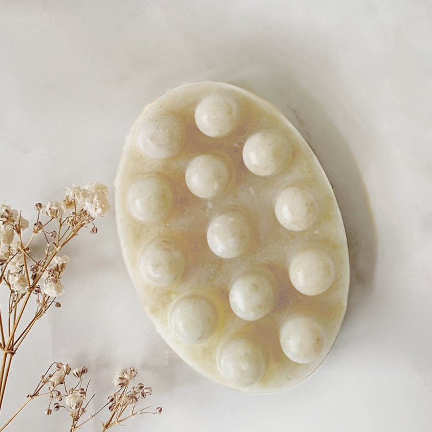 Jabón masajeador de coco y miel (130gr)